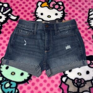 Hollister Dark Blue Jean Shorts